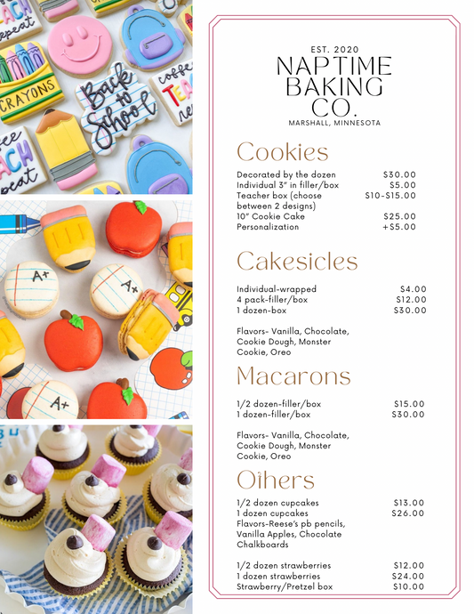 Back to School Individual Cookie